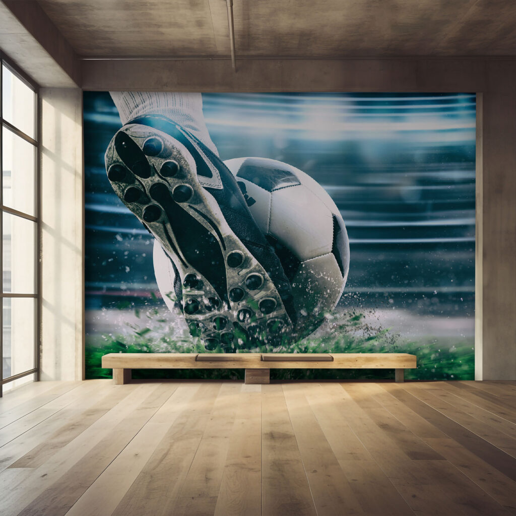 Football boot and ball — interior 1