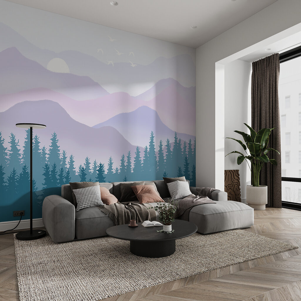 Mountains Beyond the Pines in an interior