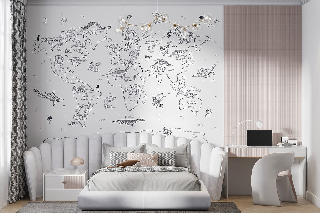 Map of animal outlines — interior 3