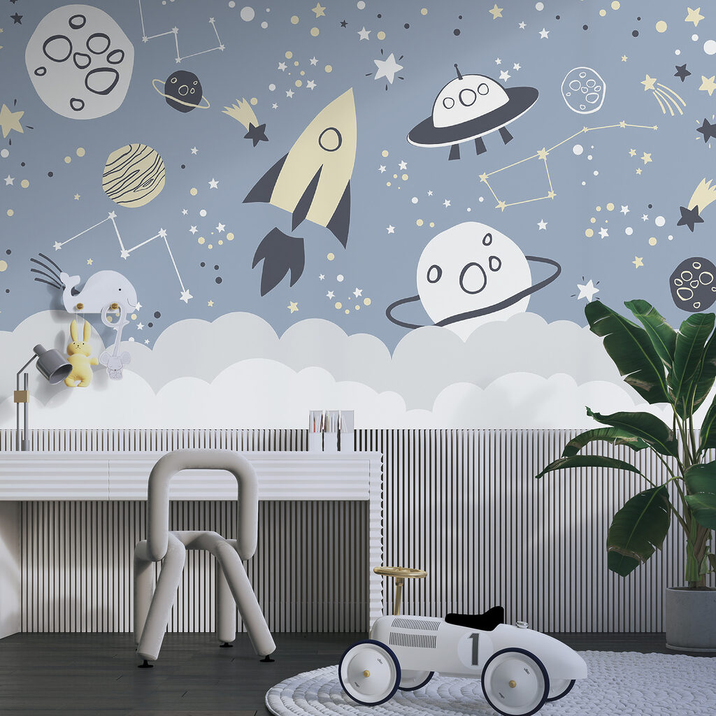 Rockets above blue clouds — interior 4