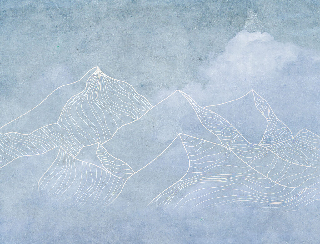 Peaks in Fine Lines — full design