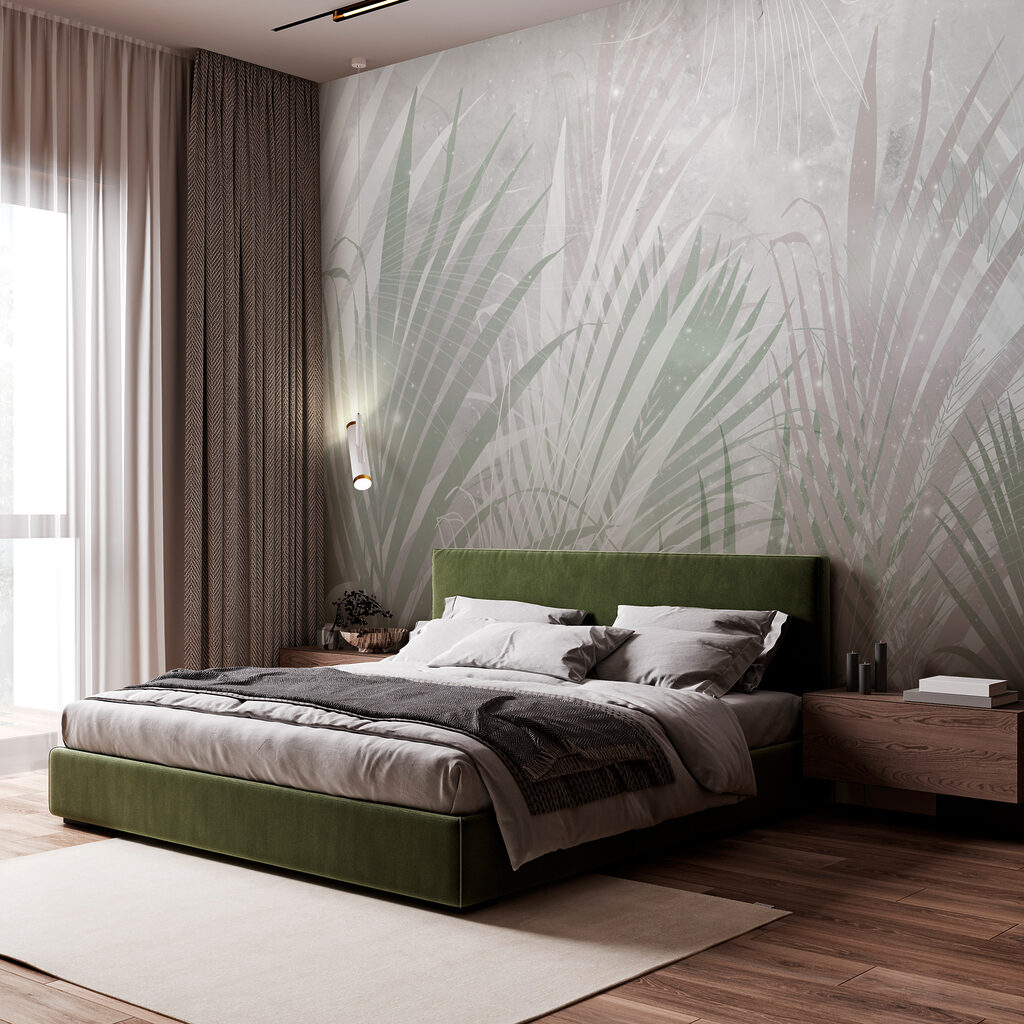 Palm Frond Layers in an interior