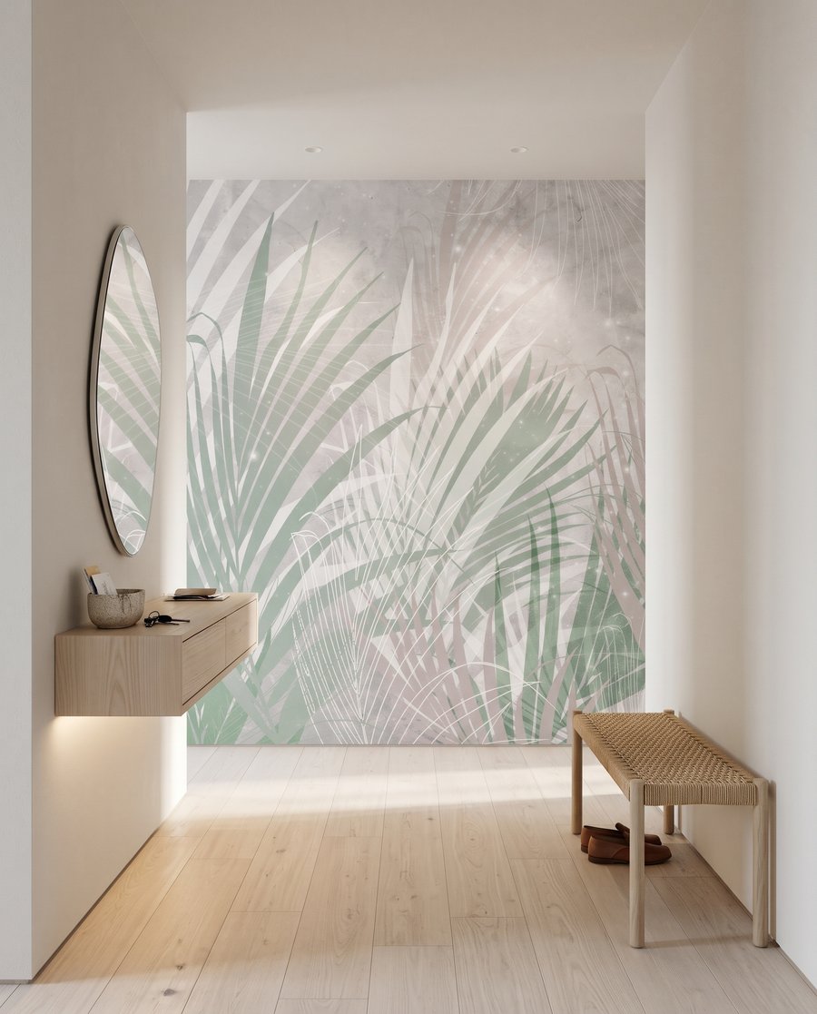 Palm Frond Layers in an interior