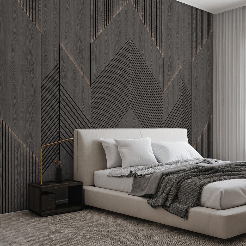 Dark chevron pattern — interior 1