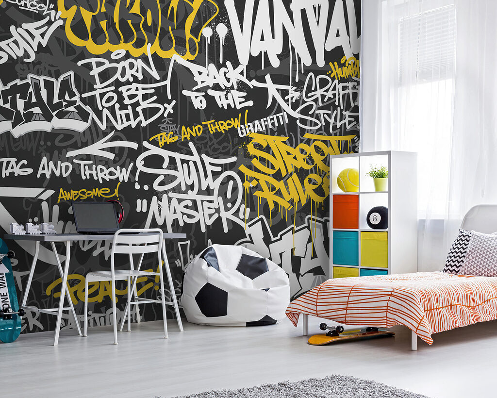 Street Lettering in an interior