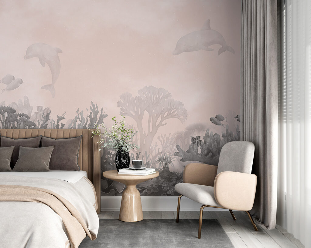 Dolphins Above the Reef — interior 1