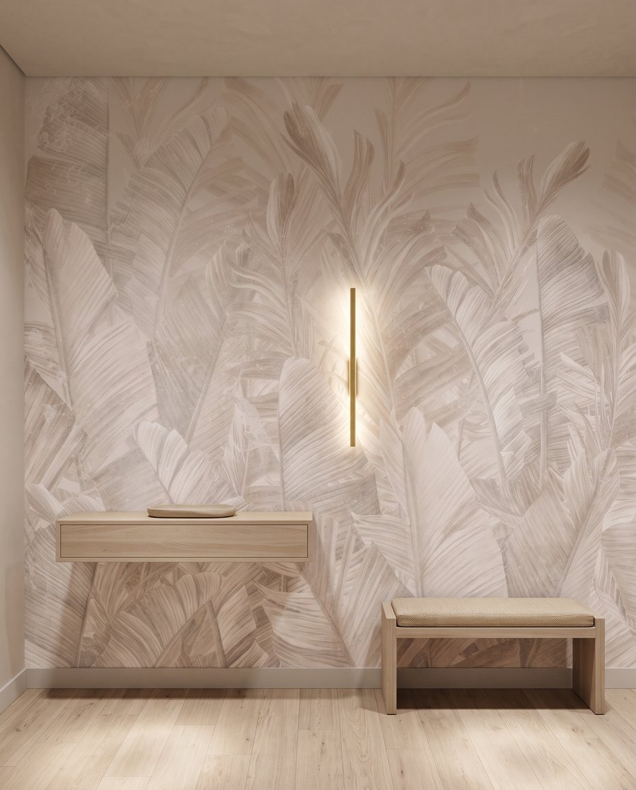 Gentle Palms in an interior