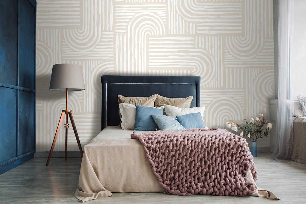 Fine curved lines — interior 2