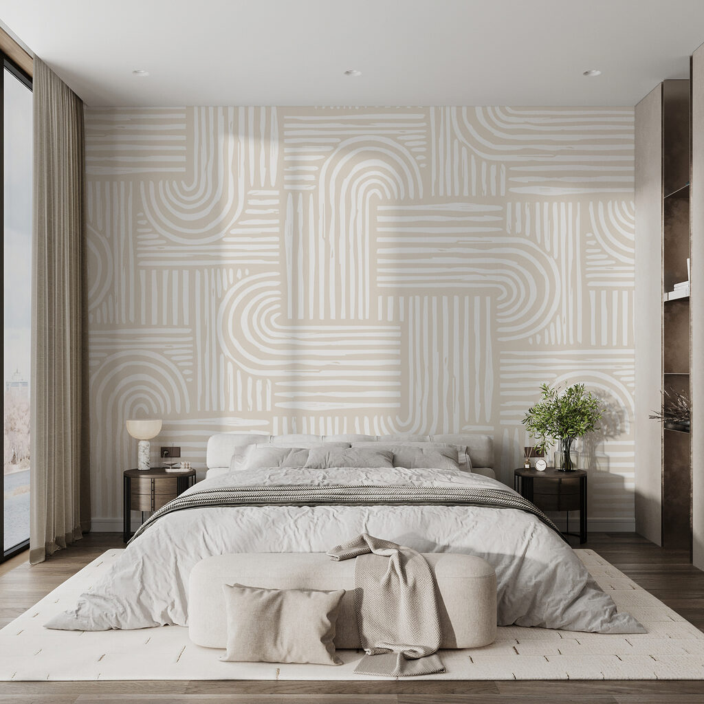 Fine curved lines — interior 1