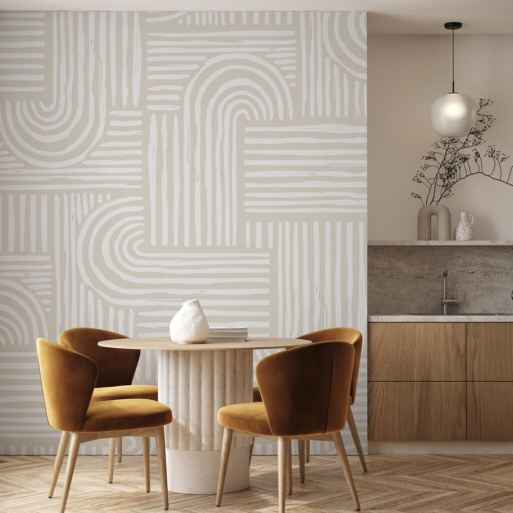 Fine curved lines — interior 4