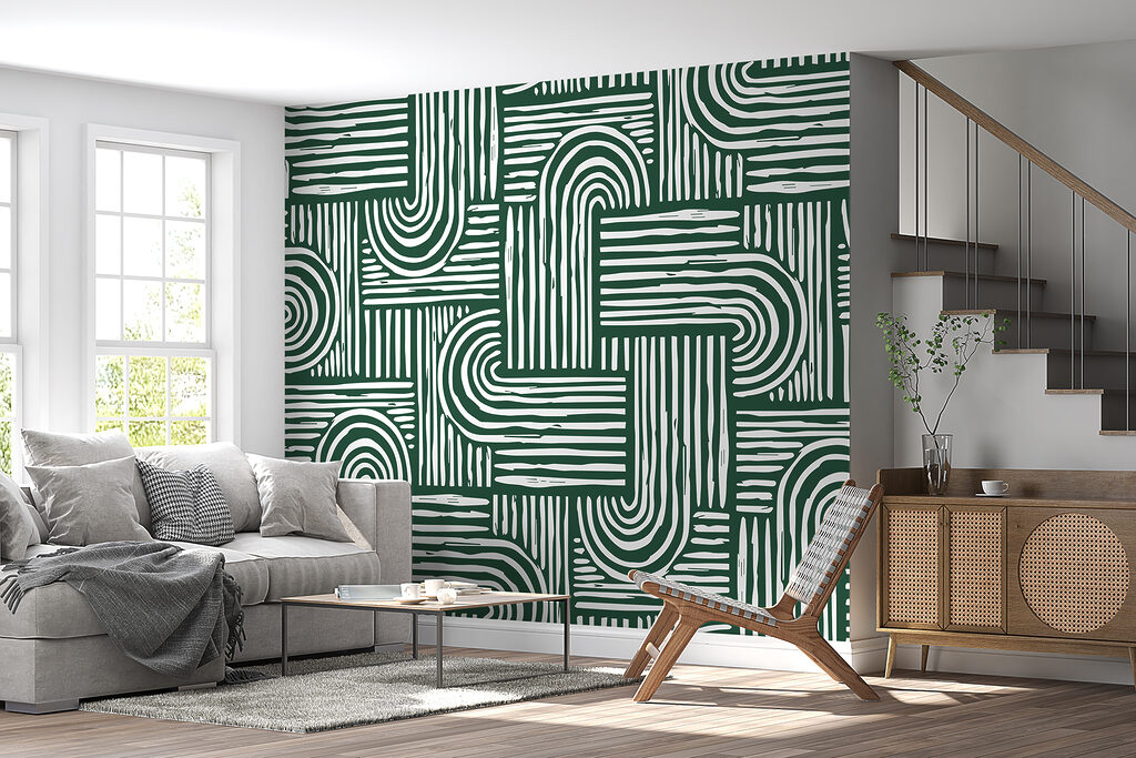 Fine curved lines — interior 2