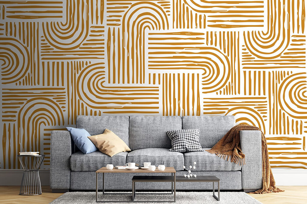 Fine curved lines — interior 2