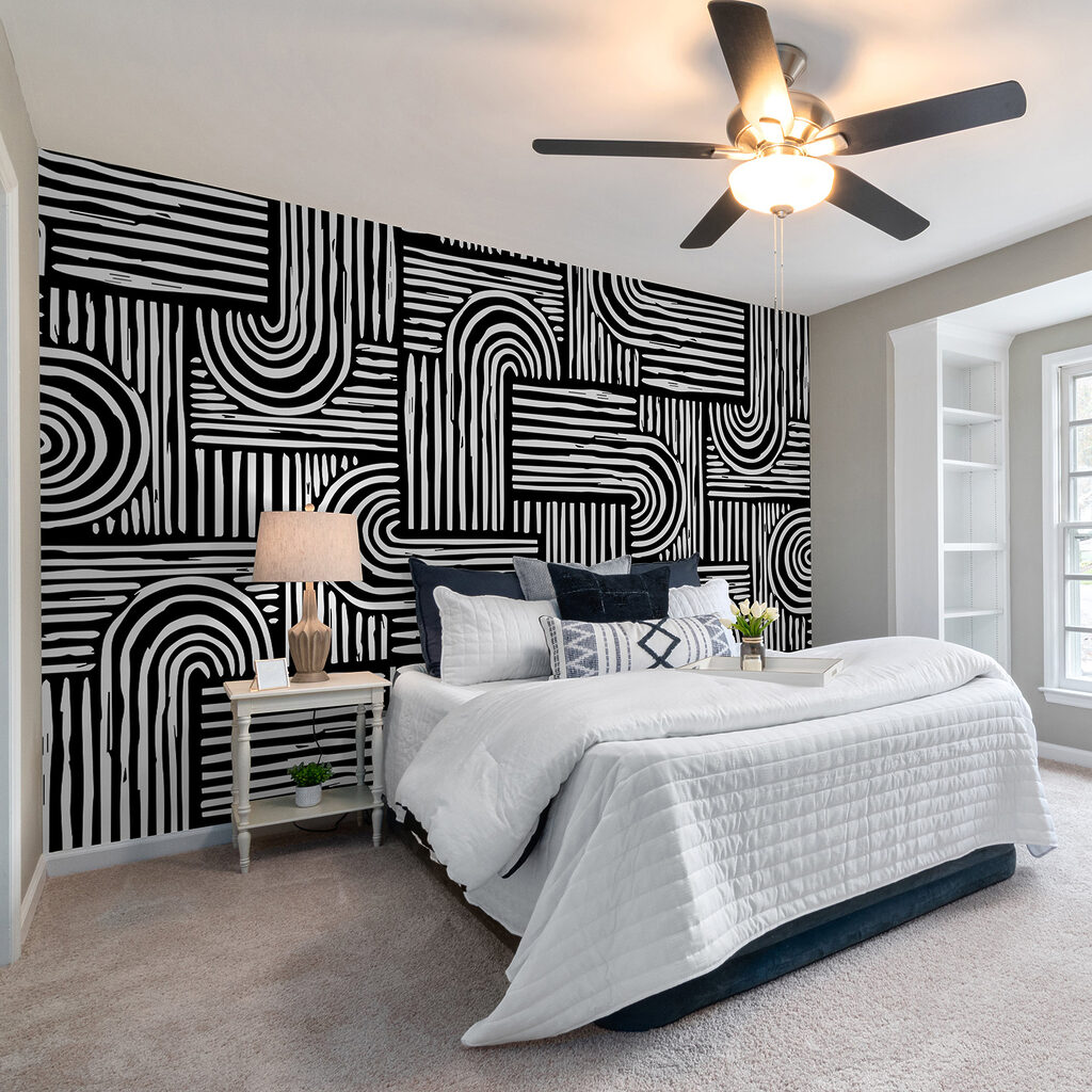 Fine curved lines — interior 1