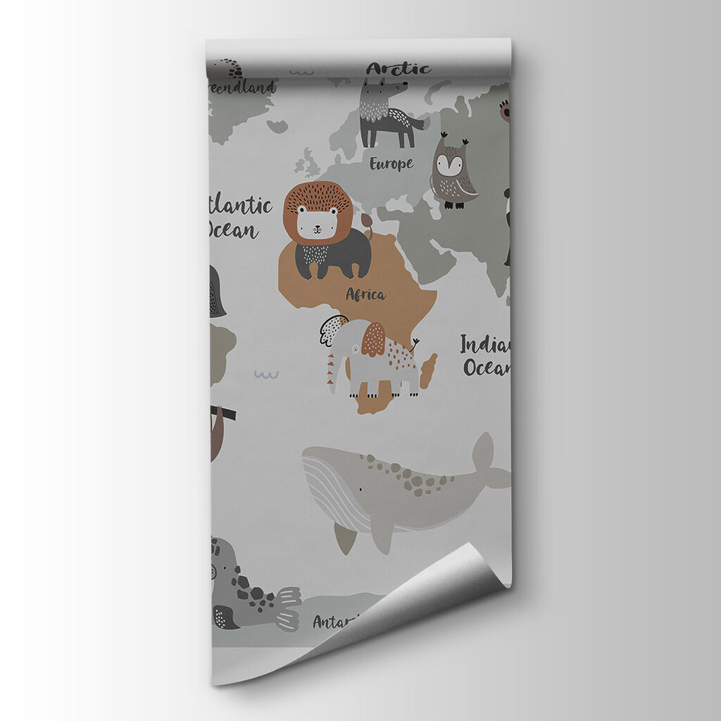 Animals on world map — product view