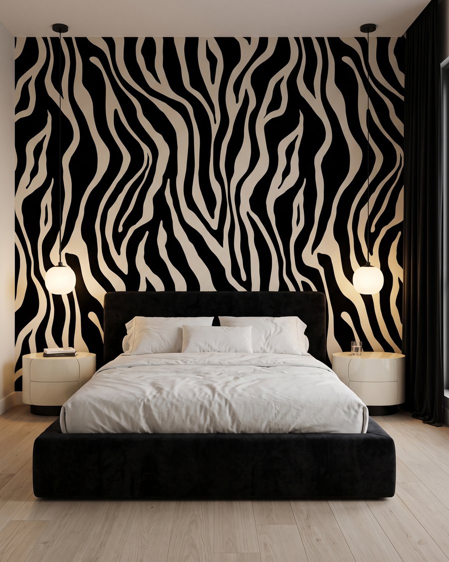 Zebra Rhythm in an interior