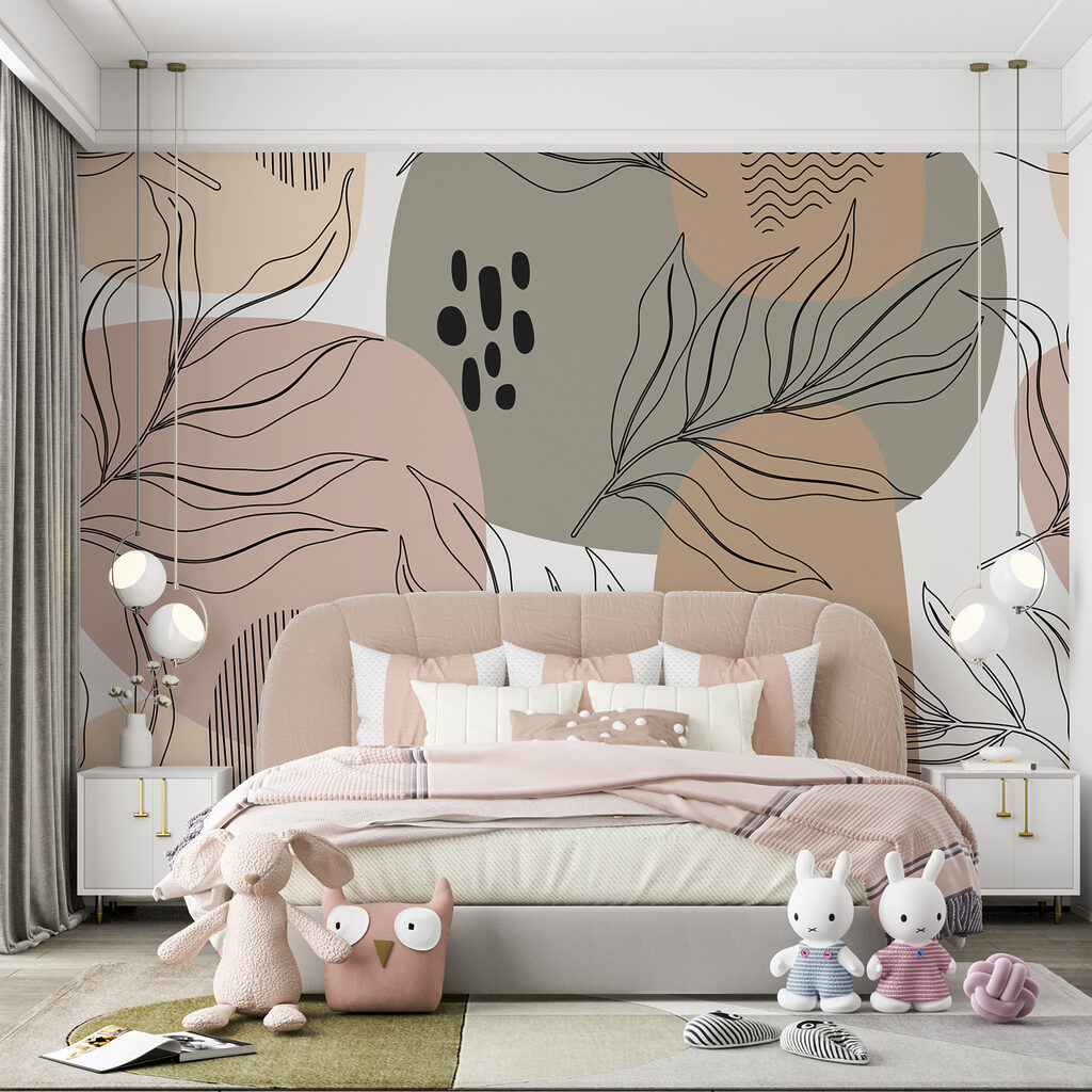 Soft shapes with leaves — interior 1