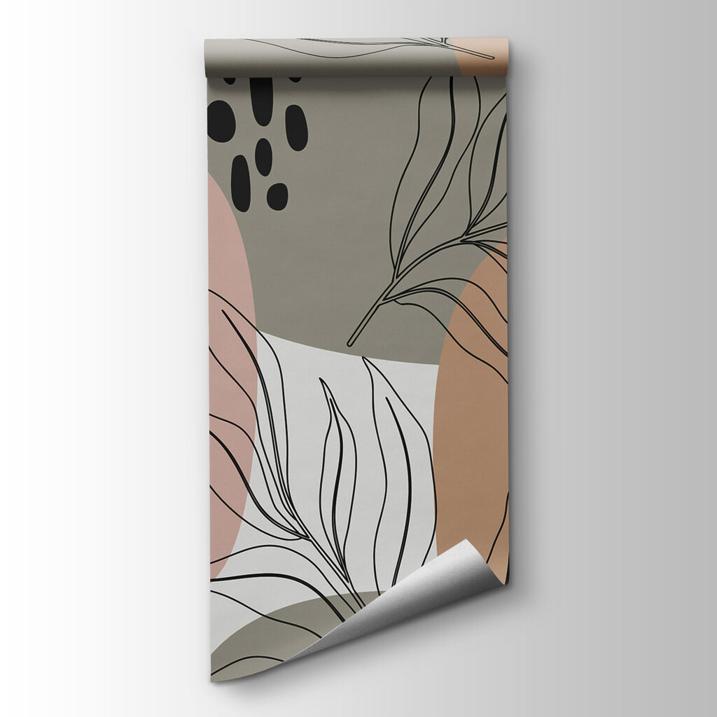 Soft shapes with leaves — product view