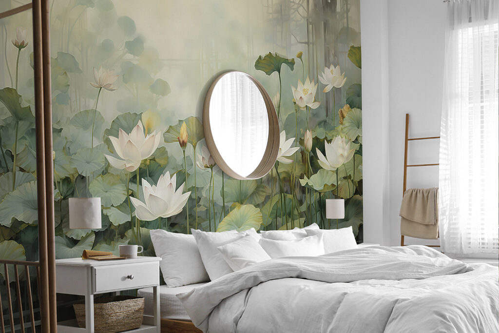 Lotus Stillness in an interior