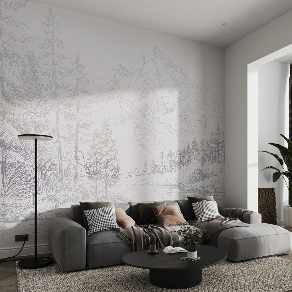 Woodland River Sketch — interior 2