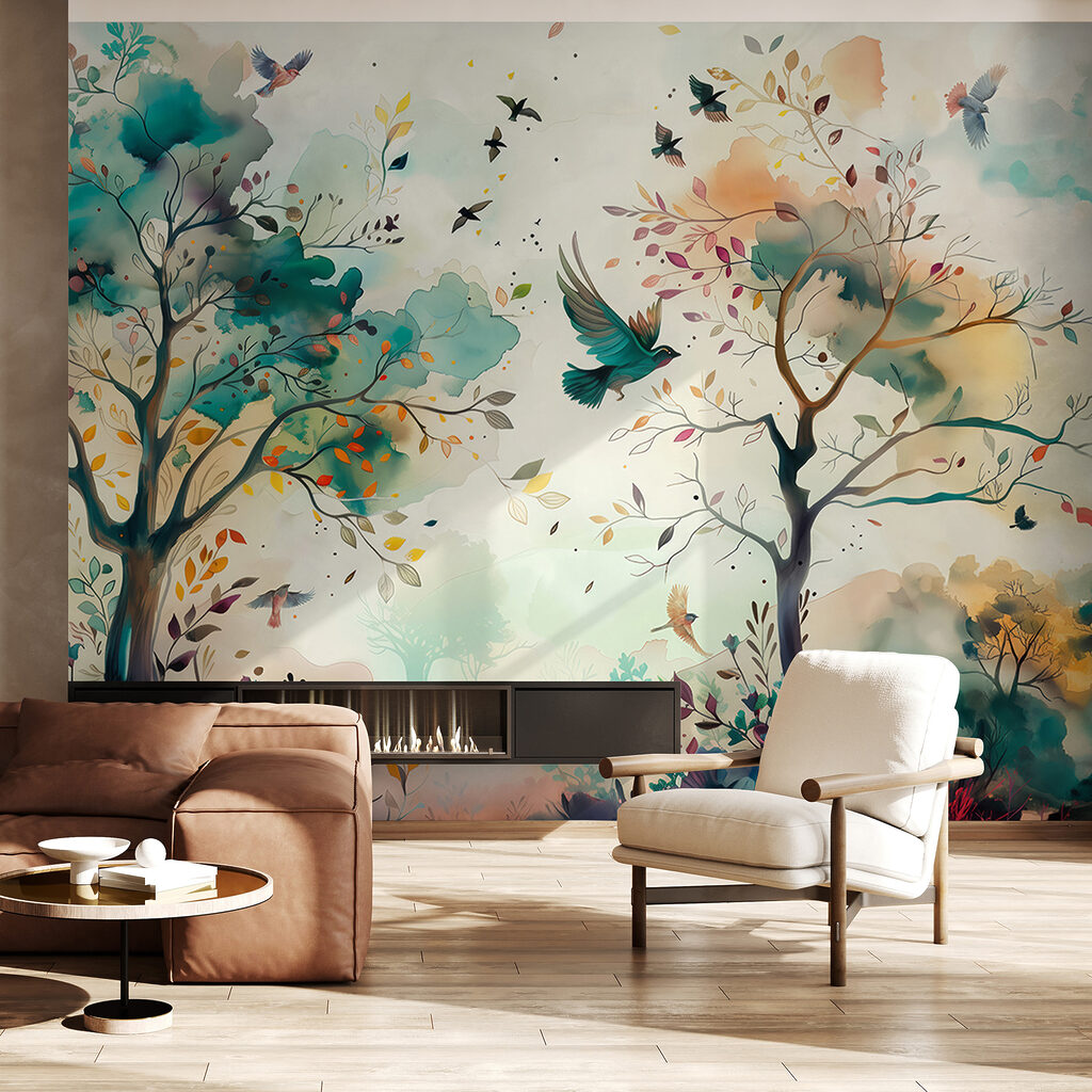 Birdsong Branches in an interior