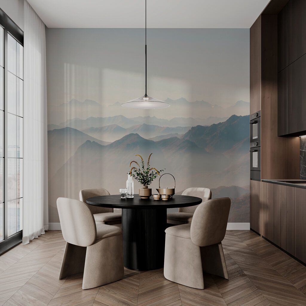 Misty mountain ridges — interior 2