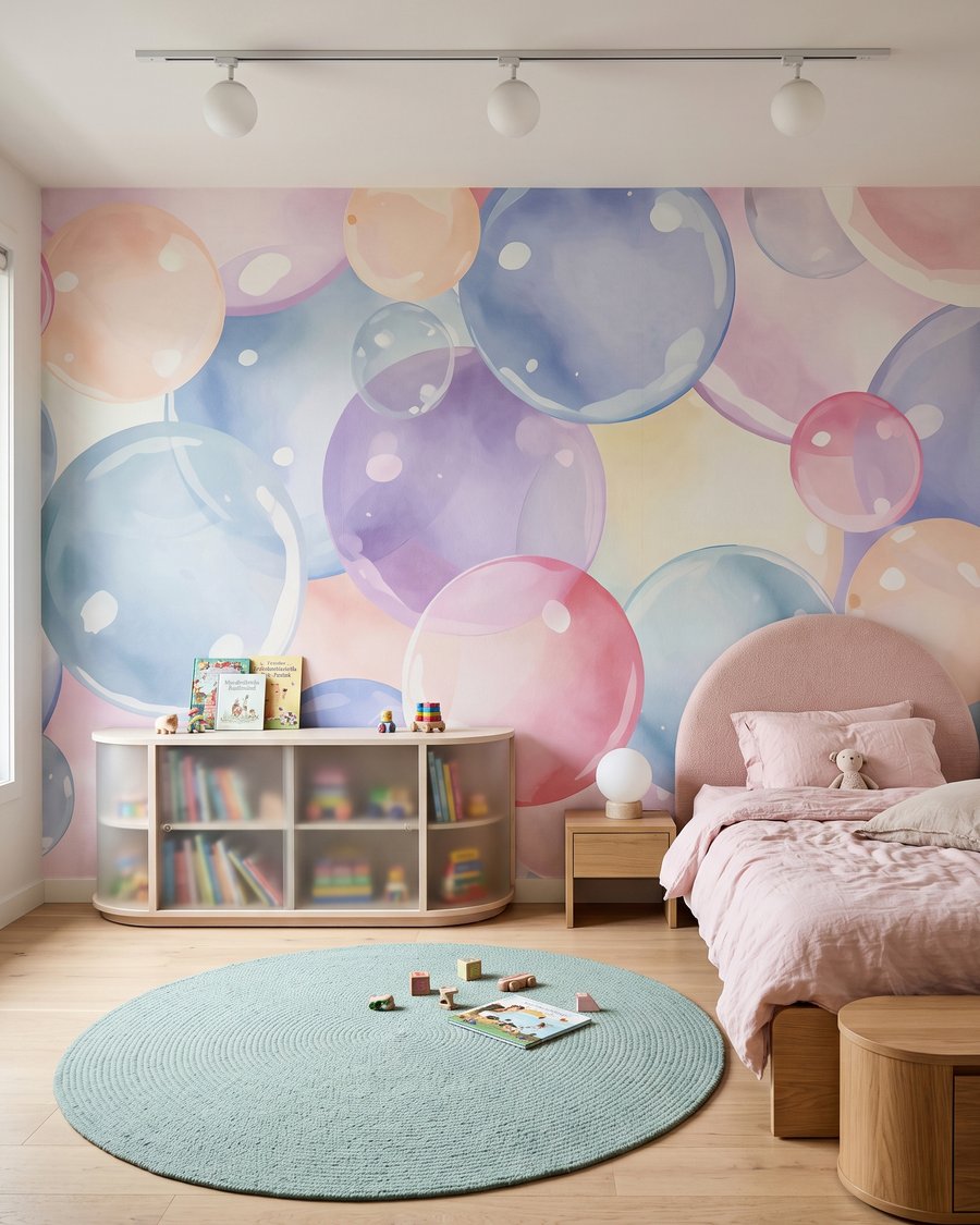 Floating Bubbles in an interior