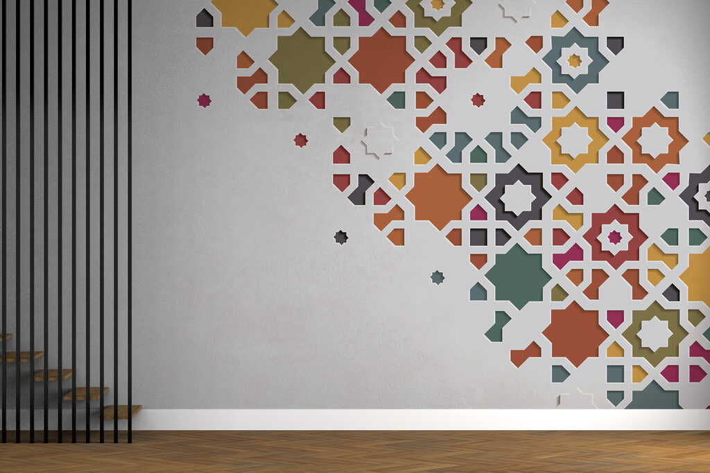 Colourful Tilework in an interior