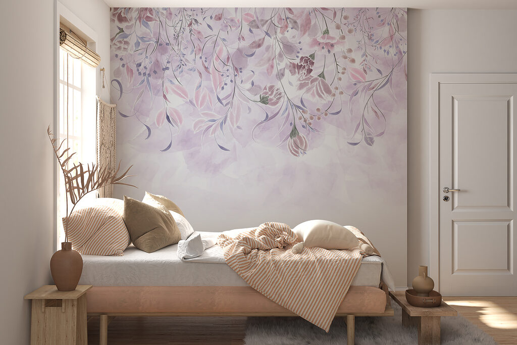 Hanging floral branches — interior 1