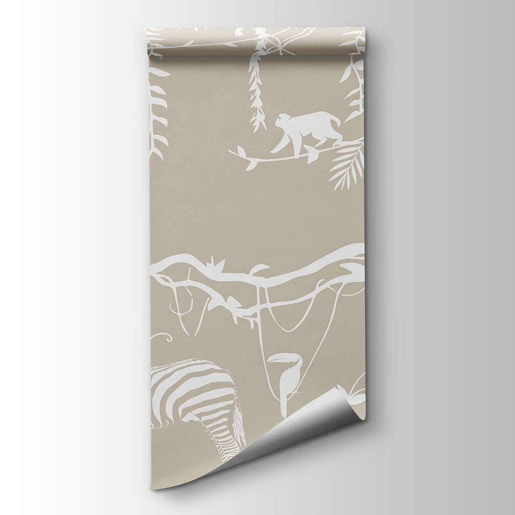 Animals in white outline — product view
