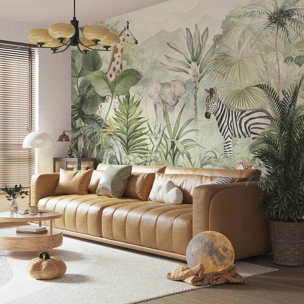 Among the Palms in an interior
