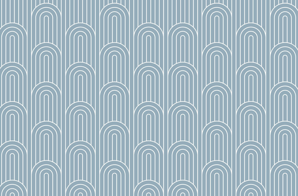 Fine arches in rows — full design