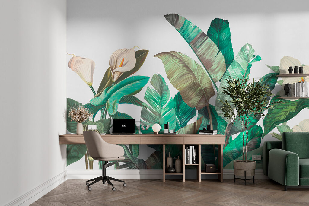 Tropical Garden Border in an interior