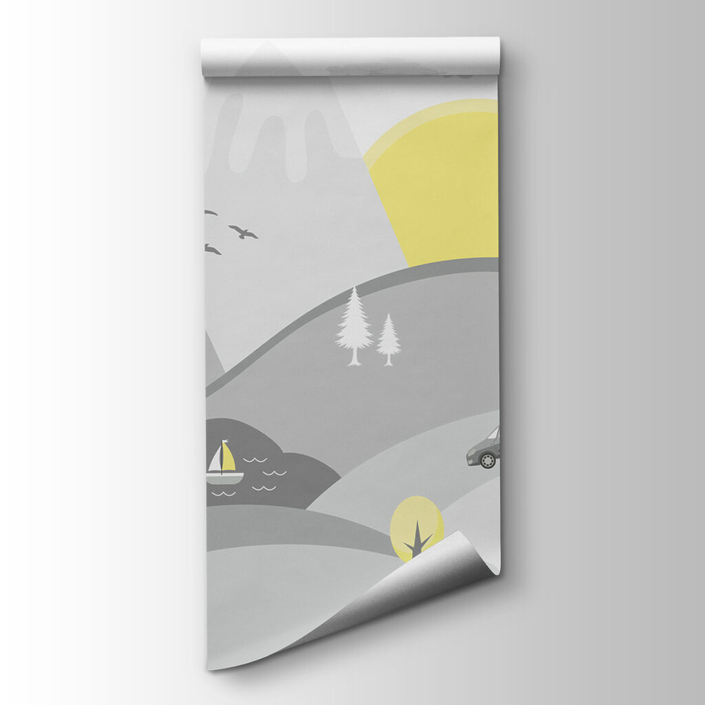 Cars on mountain roads — product view