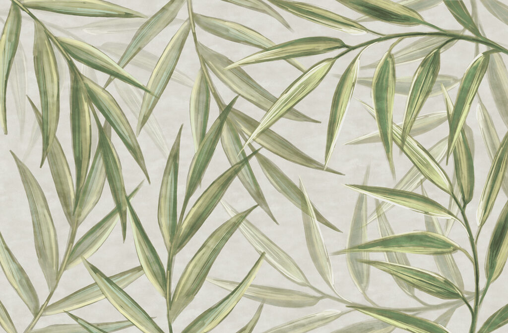 Narrow leaves crossing diagonally — full design