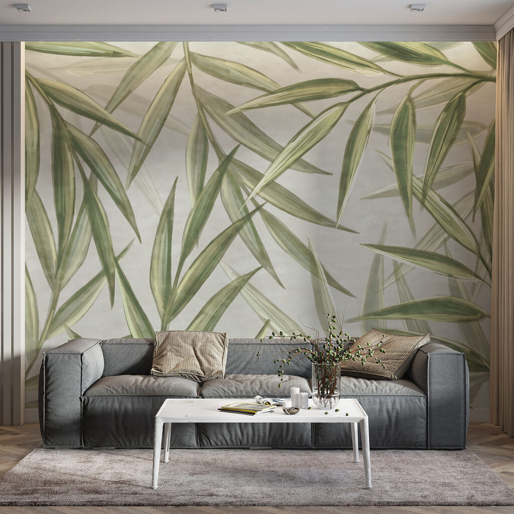 Narrow leaves crossing diagonally — interior 1