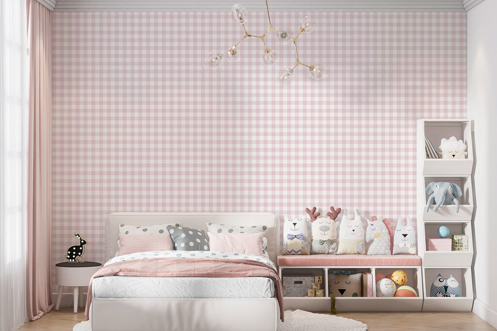 Tiny Gingham in an interior