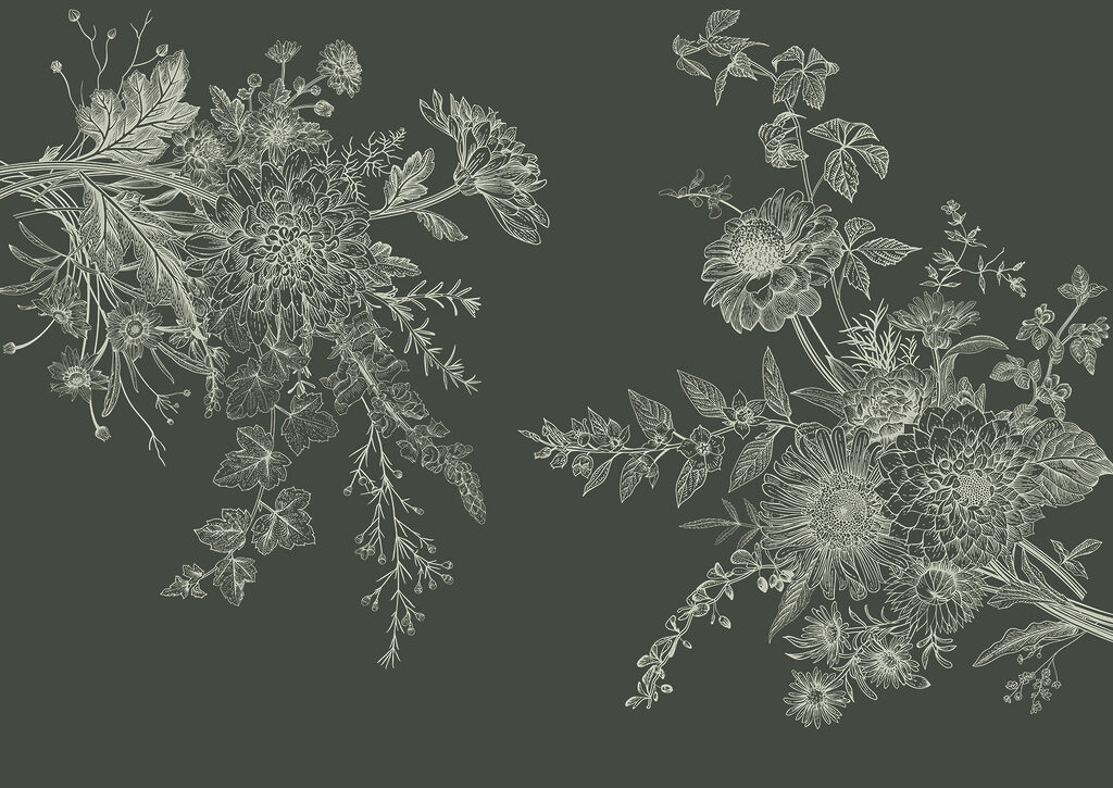 Fine flower branches — full design