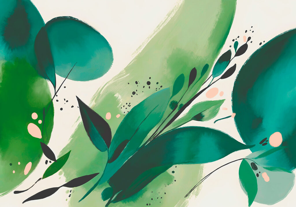 Botanical Brushstrokes — full design