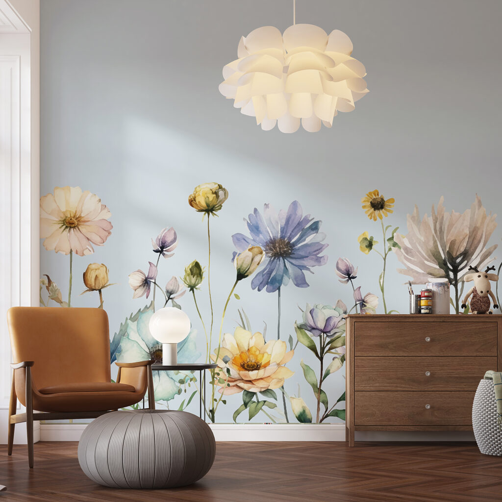 Wildflowers under blue sky — interior 1
