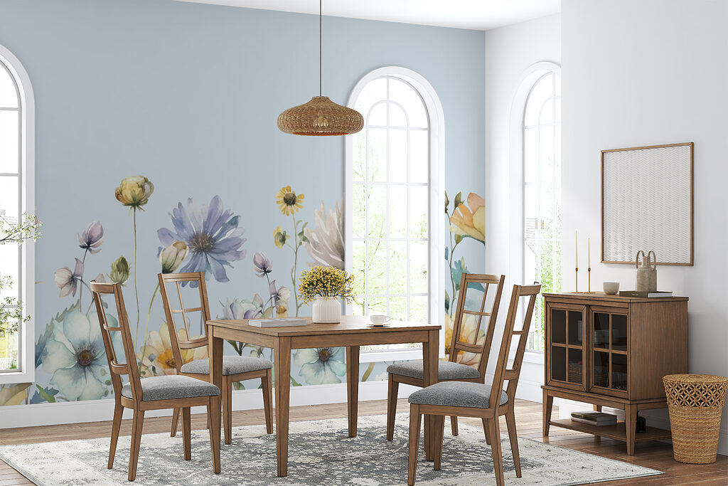 Wildflowers under blue sky — interior 3
