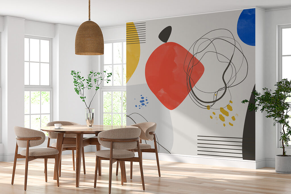 Colour blocks and scribbles — interior 3