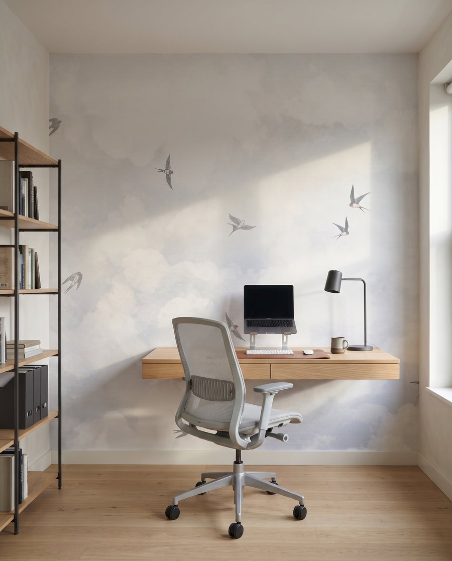 Birds through soft clouds — interior 4