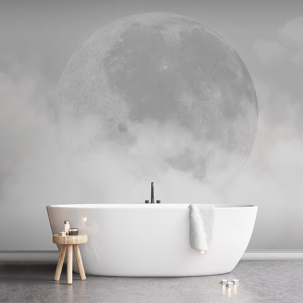 Moon Through the Haze in an interior