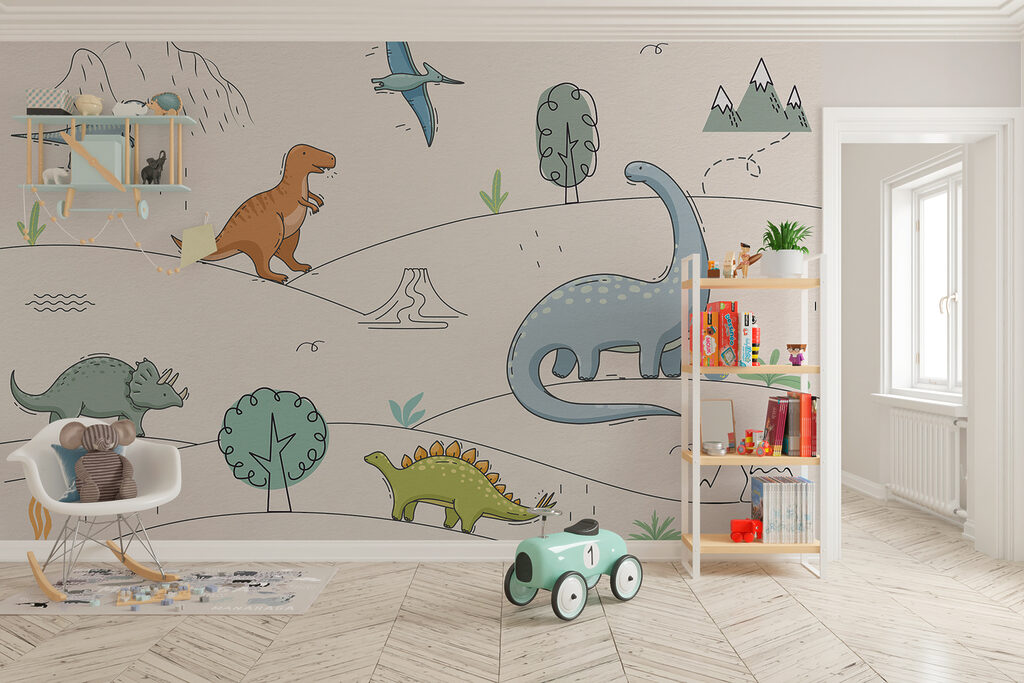 Dinosaurs in fine outlines — interior 2