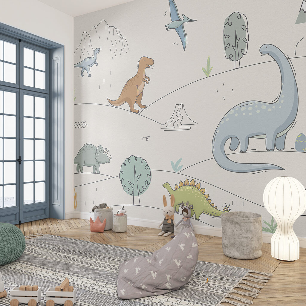 Dinosaurs in fine outlines — interior 3