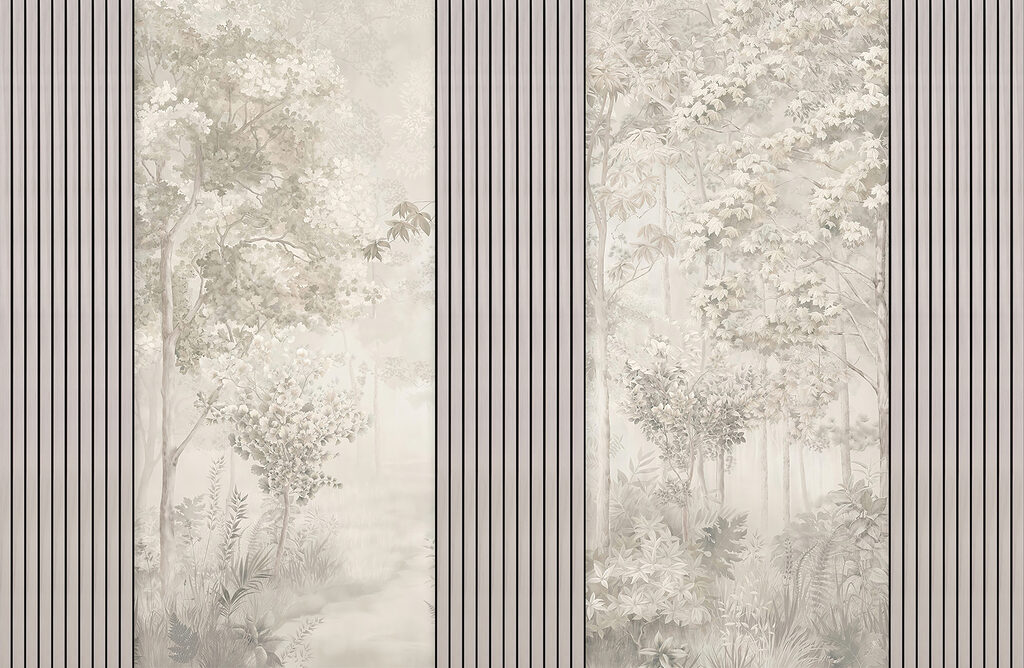 Woodland between slats — full design