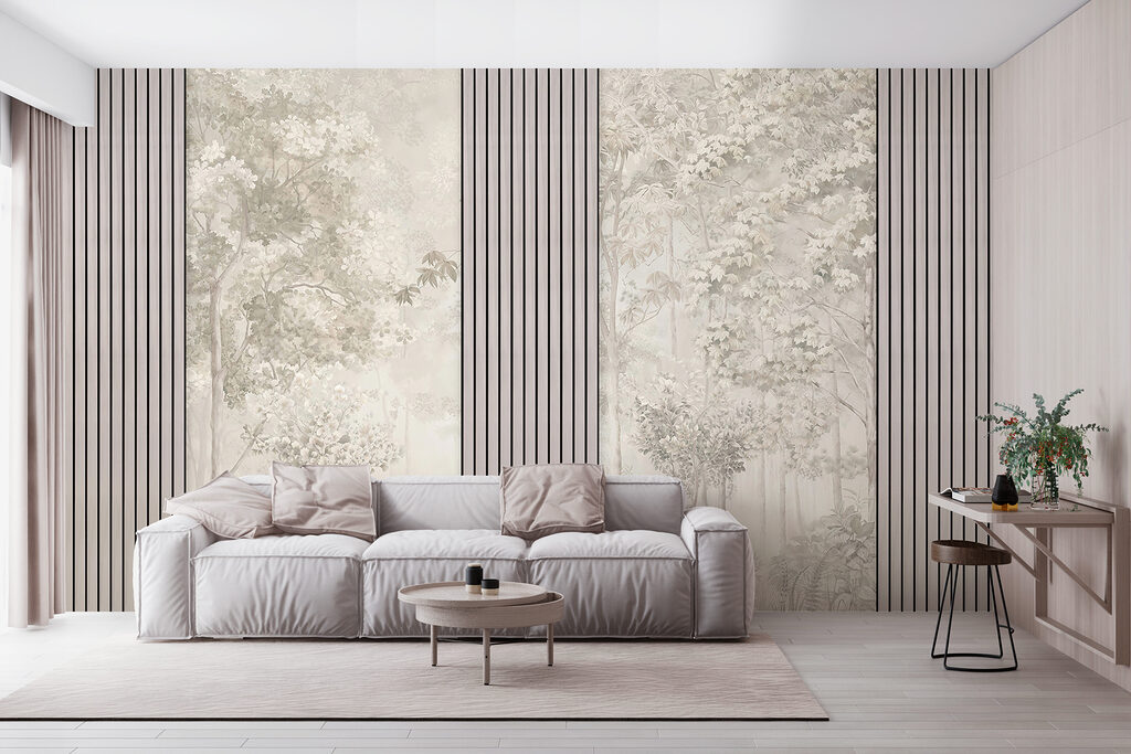 Woodland between slats — interior 2