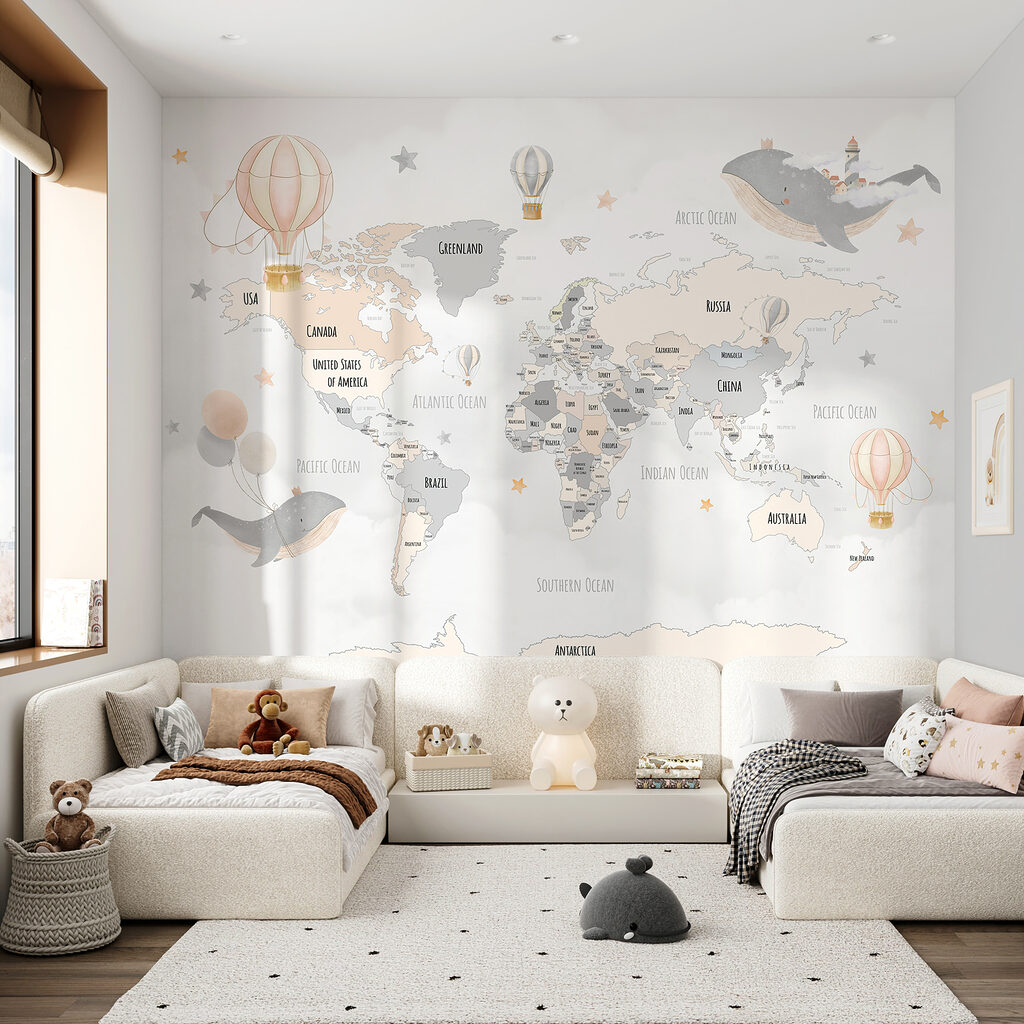 Balloon Adventure Map in an interior
