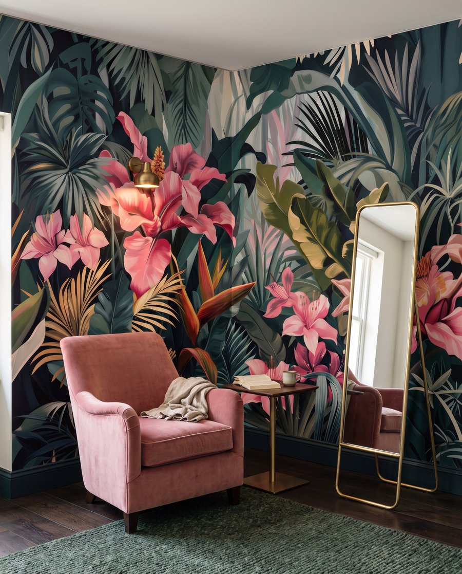 Tropical Bloom in an interior