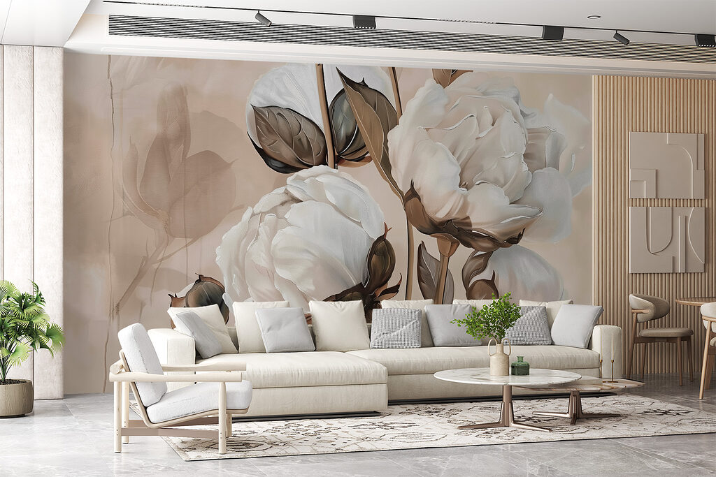 White flowers, brown stems — interior 3